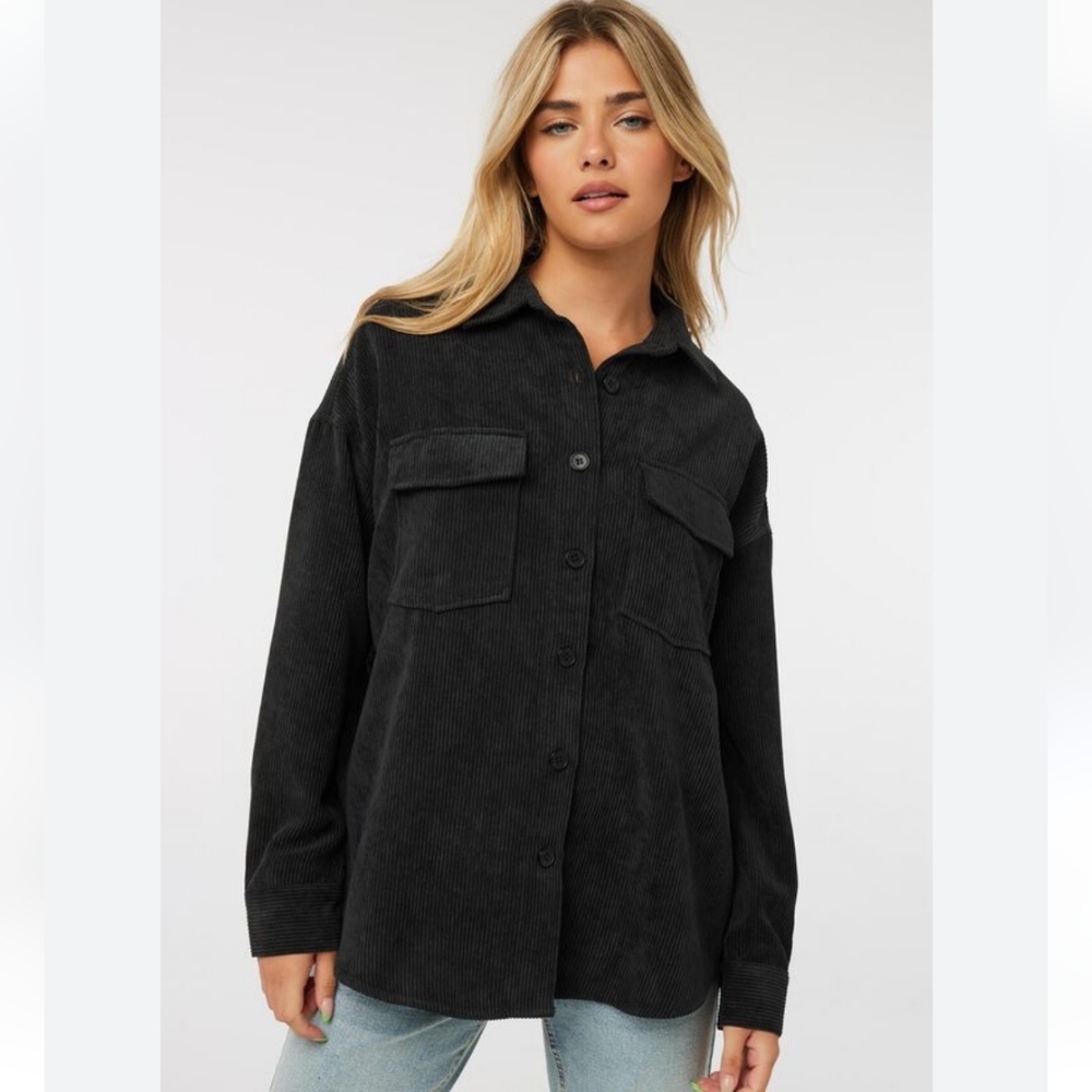 Corduroy oversized top - Picture 3 of 10